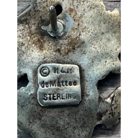 H H Dematteo Flower Pot Vincent Lapel Pin Tie Tack - Picture 4 of 5